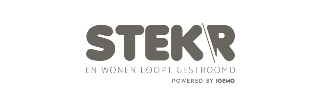 Stekr Logo Logo Stekr en wonen loopt gestroomd